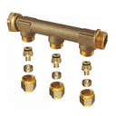 Uponor Aqua Plus WTR Fordeler Løpemutter - 3 Uttak 50mm Uponor Fordeler tappevann HEI-5110473