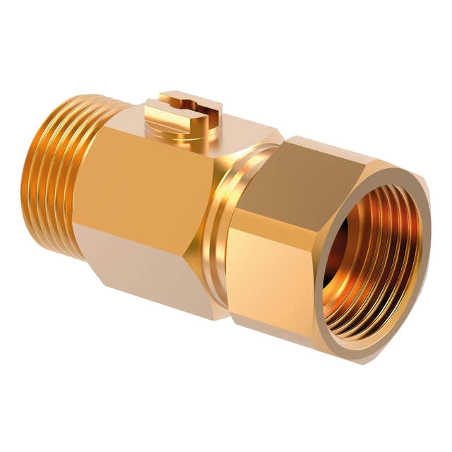 Uponor DR Kuleventil med Løpemutter med Planpakning 3/4" Uponor Kuleventil HEI-5110486