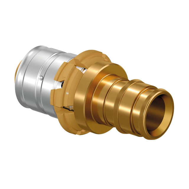 Uponor DR S-press Overgang Q&E 16mm Uponor Rørdeler tappevann HEI-1459339