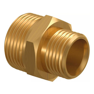 Uponor FPL-X Kompresjon Dobbelnippel - Messing