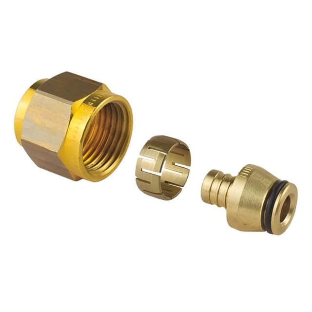 Uponor FPL-X PEX DR Koblingsett - Messing 12x1.7xG1/2" Uponor Rørdeler tappevann HEI-5110469