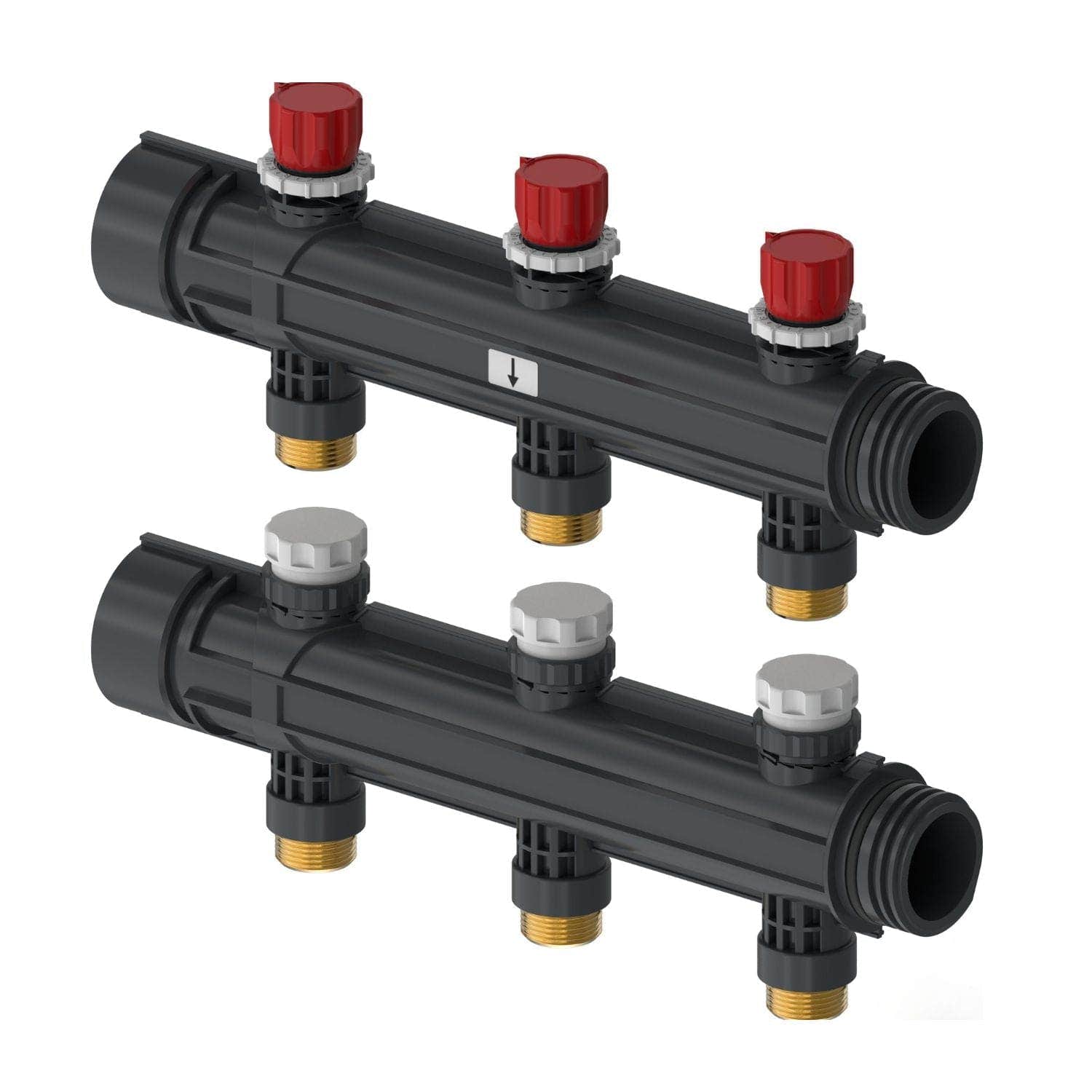 Uponor Magna Fordeler med Ventil 3x25mm Uponor Ventil gulvvarme HEI-8601848