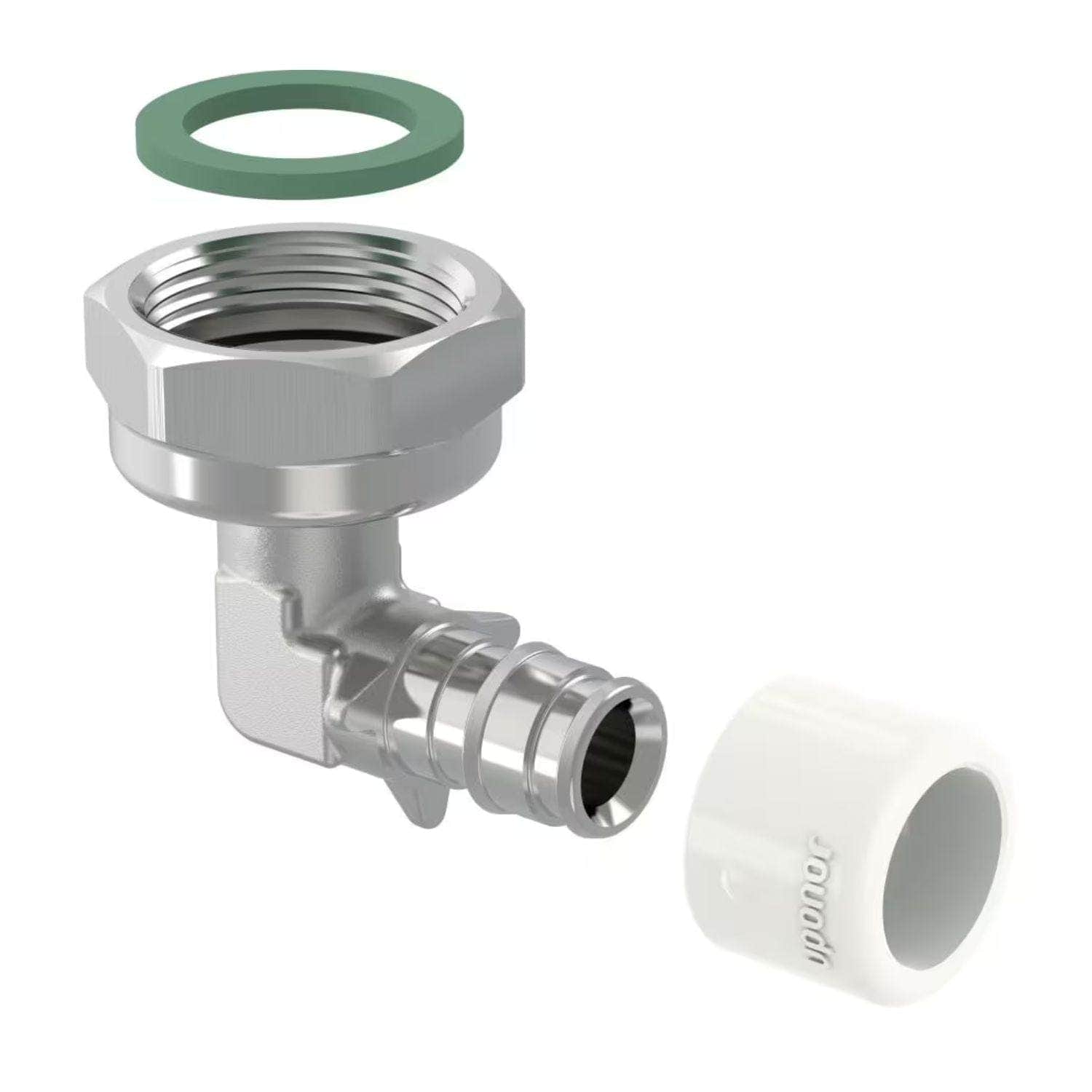 Uponor Q&E DR Albue med Løpemutter 15mm-3/4" Uponor Albue HEI-5110908