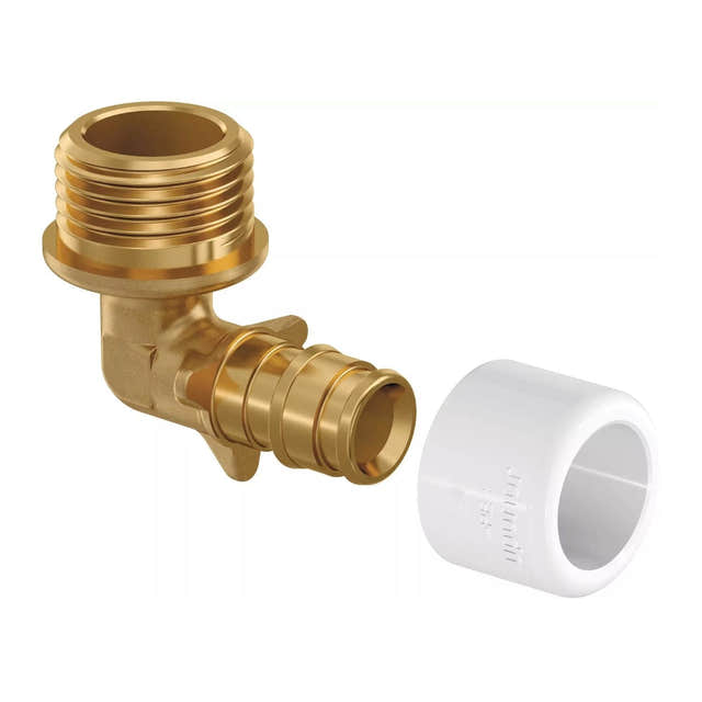 Uponor Q&E DR Albue Utvendig med Ringer 15mm-1/2" Uponor Albue HEI-5110922