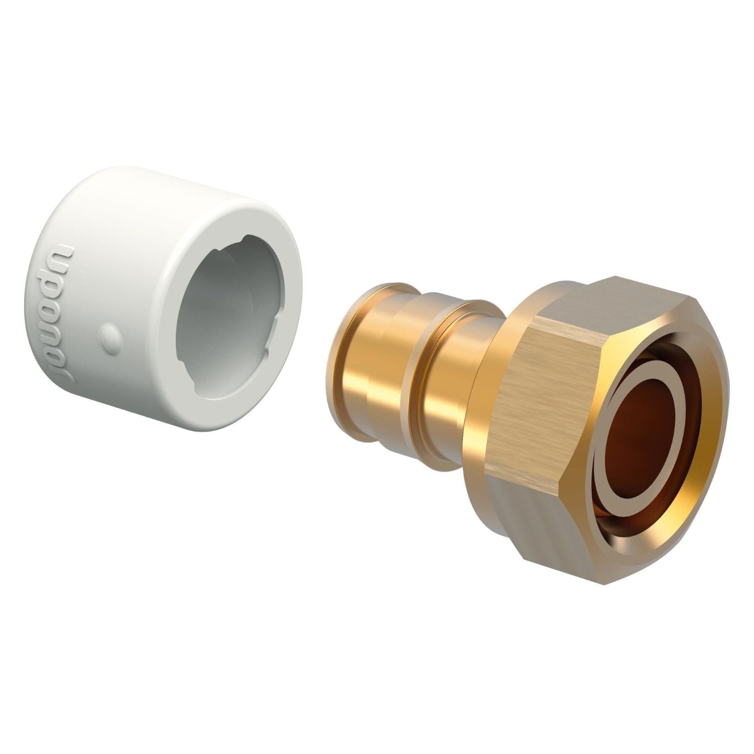 Uponor Q&E DR Koblingsett med Løpemutter 18-1/2" Uponor Rørdeler tappevann HEI-5111095