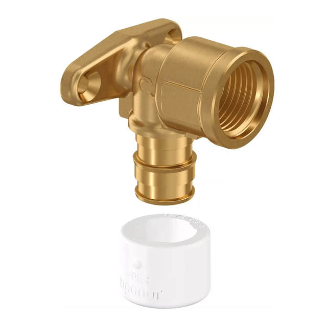 Uponor Q&E DR Platealbue Innvendig 15mm-1/2" Uponor Platealbu PE HEI-5110883