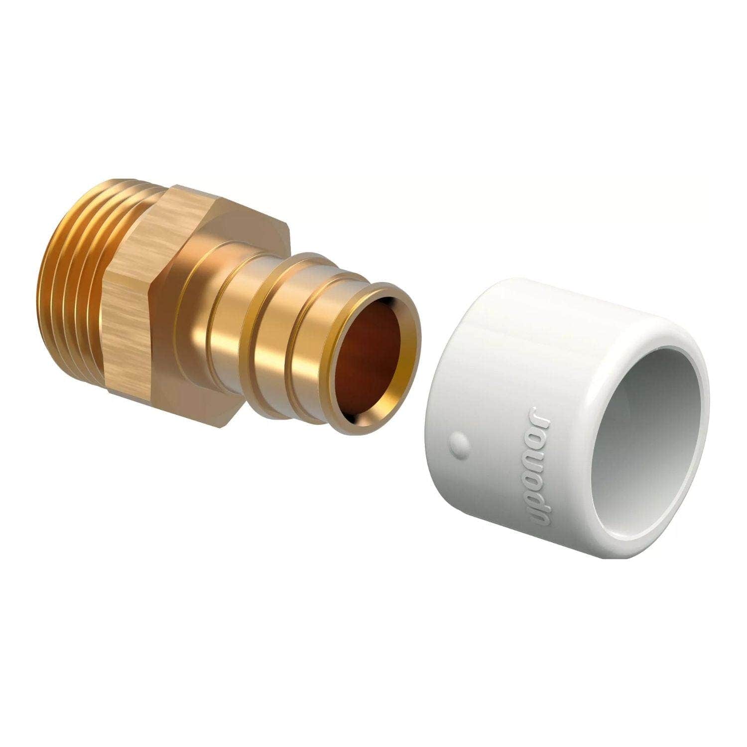 Uponor Q&E DR Rettnippel Utvendig 22mm-3/4" Uponor Rørdeler tappevann HEI-5110973