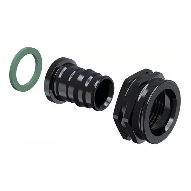 Uponor Q&E PPSU Rettnippel med Løpemutter uten Ringer 20mm-3/4" Uponor Rørdeler tappevann HEI-5110749