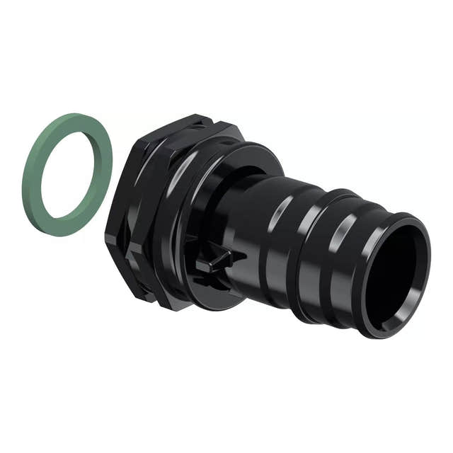 Uponor Q&E PPSU Rettnippel med Løpemutter uten Ringer 25mm-3/4" Uponor Rørdeler tappevann HEI-5110751