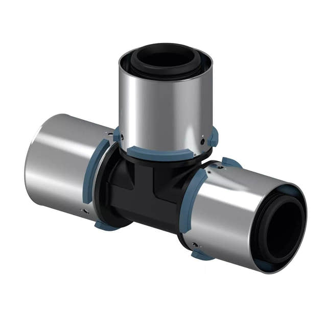 Uponor S-Press Kompositt T-rør 40x40x40mm Uponor T-rør pressfitting HEI-5071979