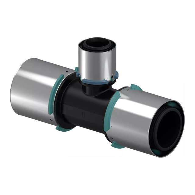 Uponor S-Press Kompositt T-rør 63x40x63mm Uponor T-rør pressfitting HEI-5114374