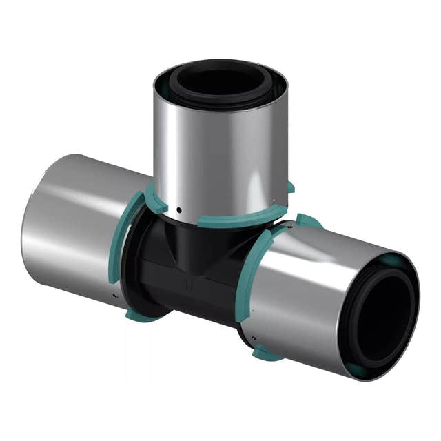 Uponor S-Press Kompositt T-rør 63x63x63mm Uponor T-rør pressfitting HEI-5114369