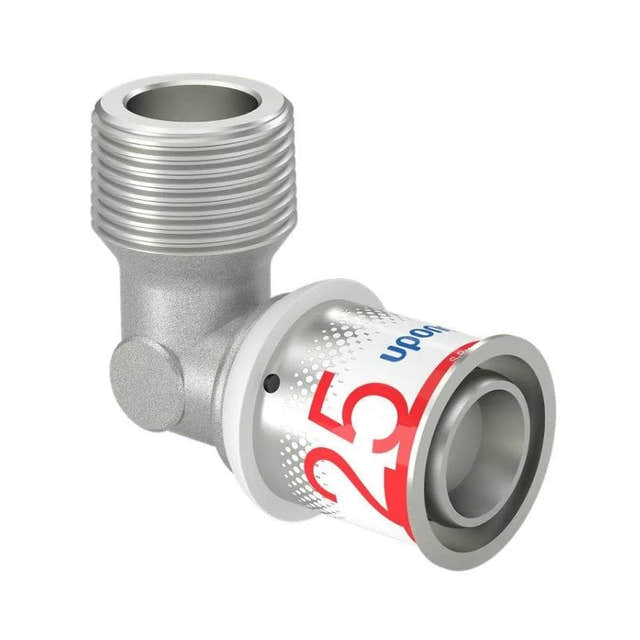 Uponor S-Press Plus Albue med Utvendig gjenge 25mm-3/4" Uponor Albue pressfitting HEI-5114463