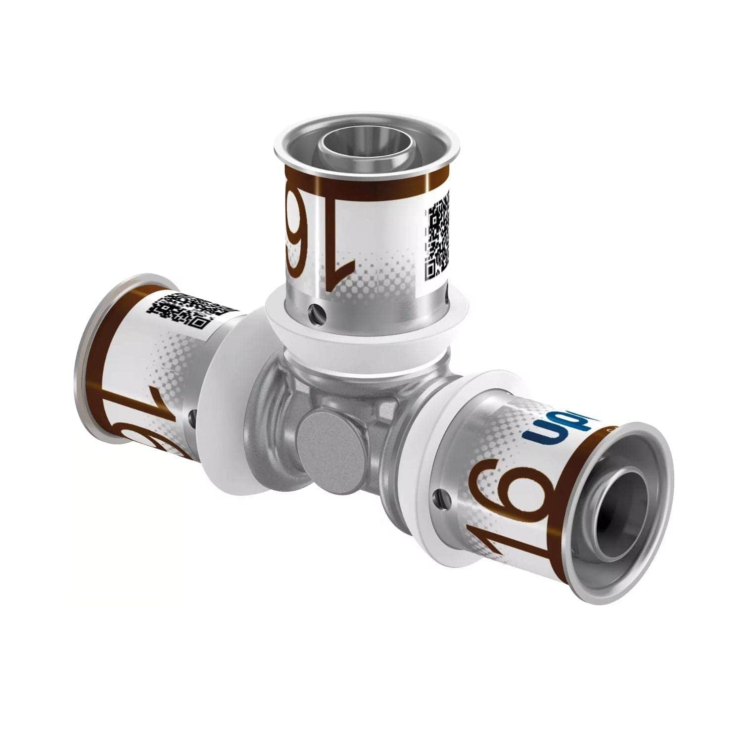 Uponor S-Press Plus T-rør 16mm Uponor T-rør pressfitting HEI-5114486
