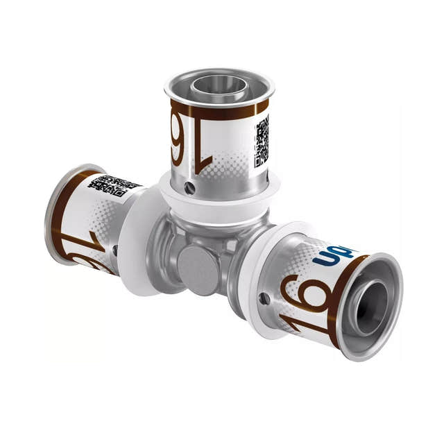 Uponor S-Press Plus T-rør 16mm Uponor T-rør pressfitting HEI-5114486