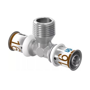 Uponor S-Press Plus T-rør med Utvendig gjenge