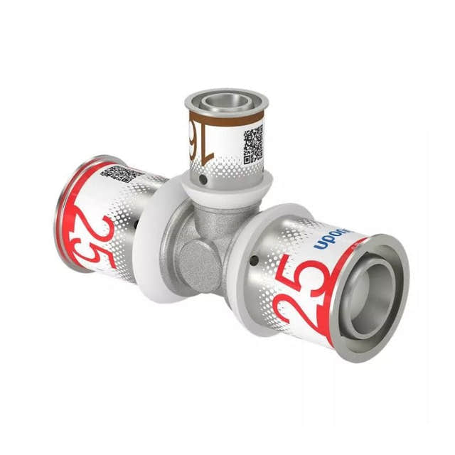 Uponor S-Press Plus T-rør Reduksjon 25-16-25mm Uponor T-rør pressfitting HEI-5114499