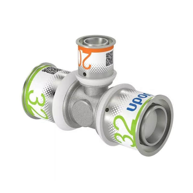 Uponor S-Press Plus T-rør Reduksjon 32-20-32mm Uponor T-rør pressfitting HEI-5114507