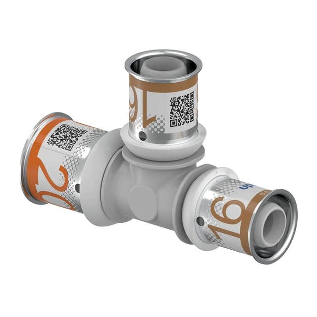 Uponor S-Press PPSU Kompositt T-rør 20-16-16mm Uponor T-rør pressfitting HEI-5114403