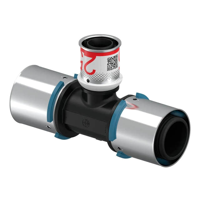 Uponor S-Press PPSU Kompositt T-rør 40-25-40mm Uponor T-rør pressfitting HEI-5114419