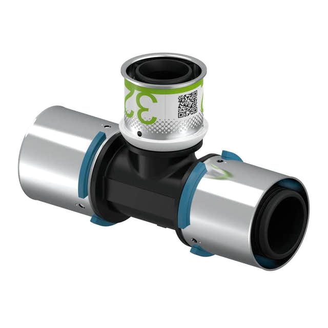 Uponor S-Press PPSU Kompositt T-rør 40-32-40mm Uponor T-rør pressfitting HEI-5114422