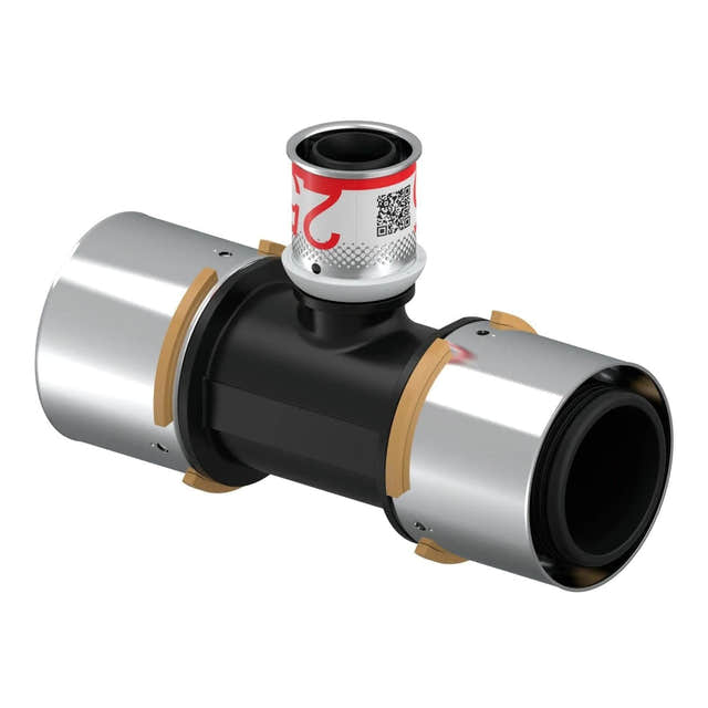 Uponor S-Press PPSU Kompositt T-rør 50-25-50mm Uponor T-rør pressfitting HEI-5114424