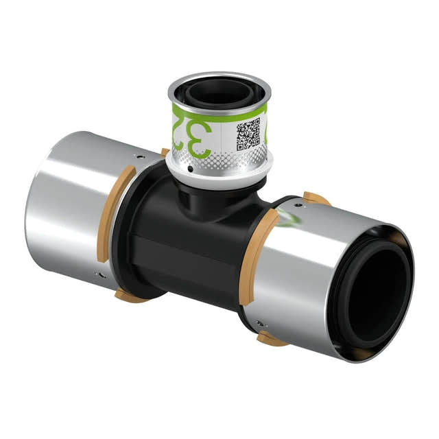 Uponor S-Press PPSU Kompositt T-rør 50-32-50mm Uponor T-rør pressfitting HEI-5114425