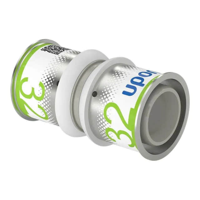 Uponor S-Press PPSU/MLC DR Kompositt Skjøtemuffe 32-32mm Uponor Skjøtemuffe pressfitting HEI-5114388
