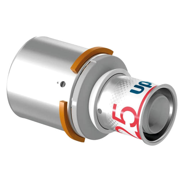 Uponor S-Press Rett Kompositt Skjøtemuffe 40x25 Uponor Rørdeler tappevann HEI-5114394