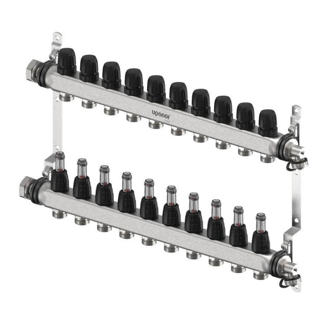 Uponor Vario FM Gulvvarmefordeler 2-12 kurser 10 kurser Uponor Gulvvarmefordeler HEI-8361368