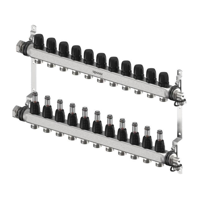 Uponor Vario FM Gulvvarmefordeler 2-12 kurser 11 kurser Uponor Gulvvarmefordeler HEI-8361369
