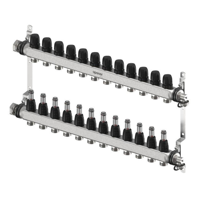 Uponor Vario FM Gulvvarmefordeler 2-12 kurser 12 kurser Uponor Gulvvarmefordeler HEI-8361371