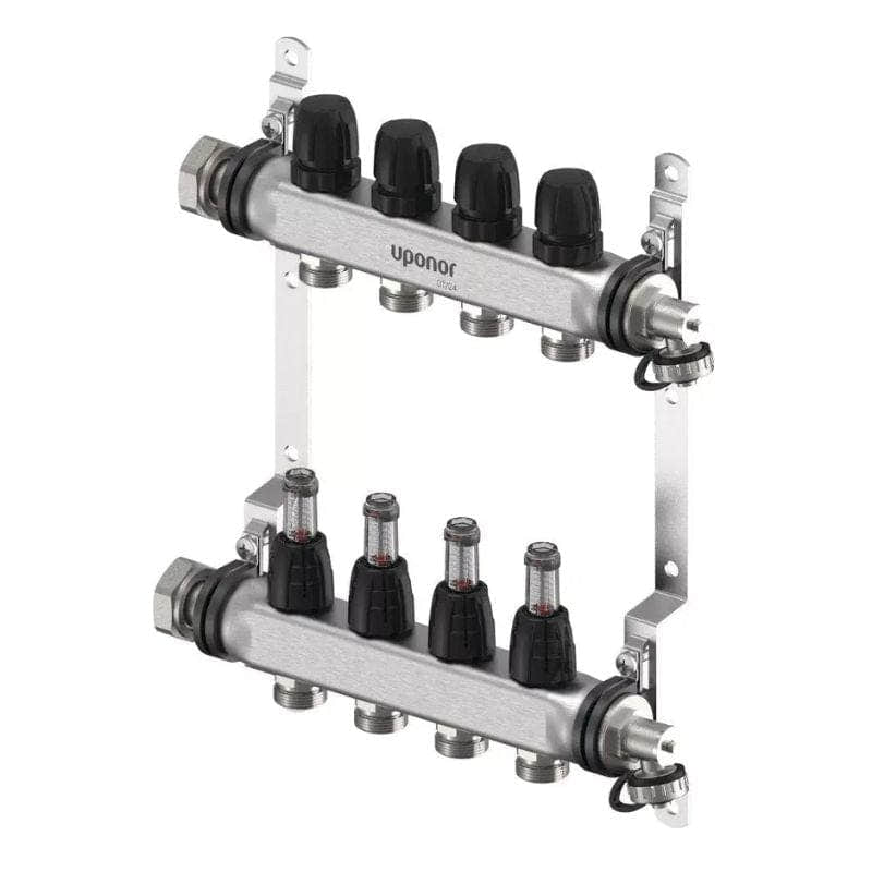 Uponor Vario FM Gulvvarmefordeler 2-12 kurser 4 kurser Uponor Gulvvarmefordeler HEI-8361362