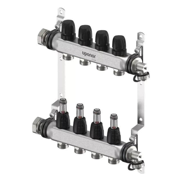 Uponor Vario FM Gulvvarmefordeler 2-12 kurser 4 kurser Uponor Gulvvarmefordeler HEI-8361362