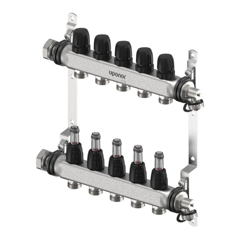 Uponor Vario FM Gulvvarmefordeler 2-12 kurser 5 kurser Uponor Gulvvarmefordeler HEI-8361363