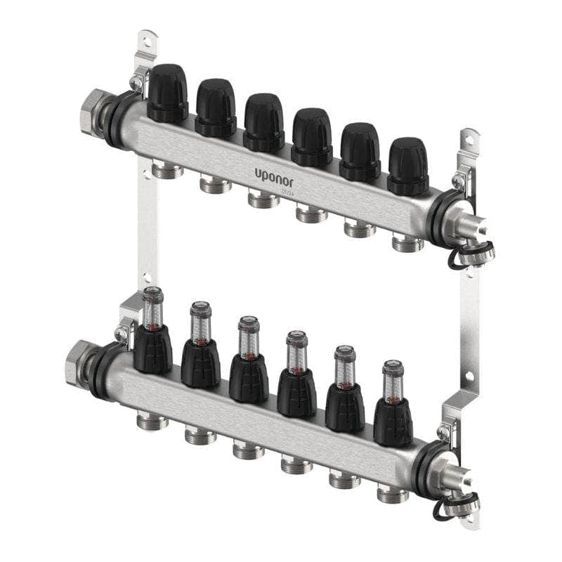 Uponor Vario FM Gulvvarmefordeler 2-12 kurser 6 kurser Uponor Gulvvarmefordeler HEI-8361364