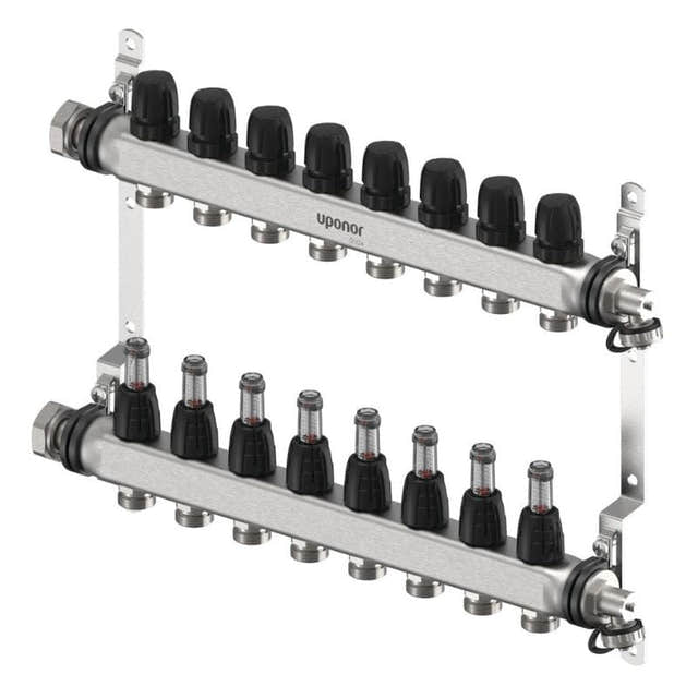 Uponor Vario FM Gulvvarmefordeler 2-12 kurser 8 kurser Uponor Gulvvarmefordeler HEI-8361366