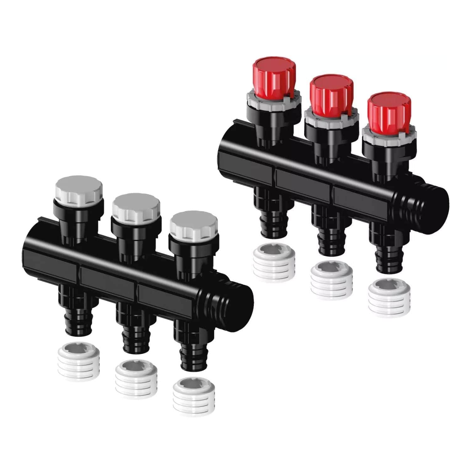 Uponor Vario Plus Fordeler med Ventil 17mm / 3 kurser Uponor Gulvvarmefordeler HEI-8362722