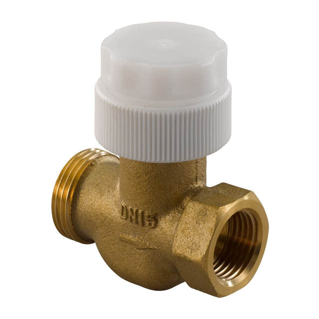 Uponor Vario Returventil 1/2"x3/4" Uponor Ventil gulvvarme HEI-8361114