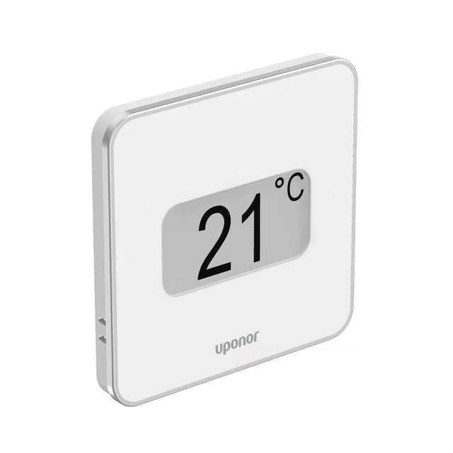 Uponor Wave Base Style T-149 Bus Romtermostat Hvit Uponor Romregulering gulvvarme HEI-8361247