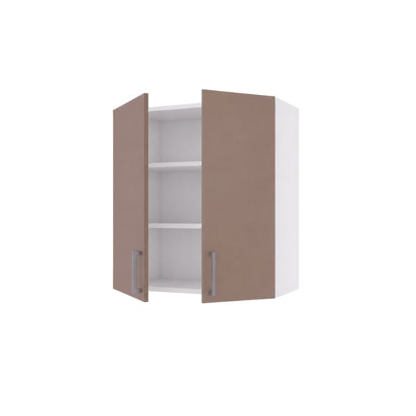 Vaskerom: Linn Bad Overskap 2 dører med 2 hyller Lun beige / 60cm Linn Bad Veggskap vaskerom LB-791206