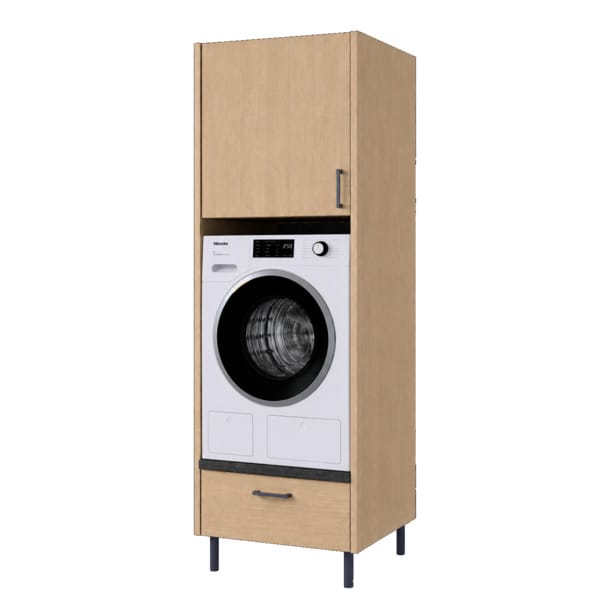 Vaskerom: Linn Bad Vaskesøyle med skuff og overskap høyde Ask / 60cm / 72cm 1 dør Linn Bad Dekkside vaskerom LB-752706H72