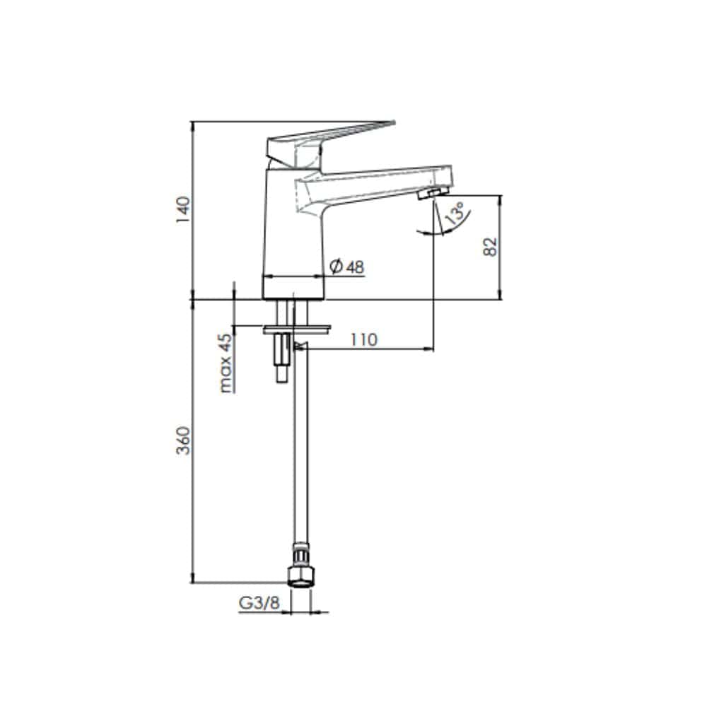 Vigour One Servantbatteri Krom Vigour Servantbatteri GRO-4330059