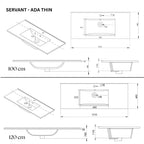 Vikingbad ADA D46 Møbelservant B60-120cm