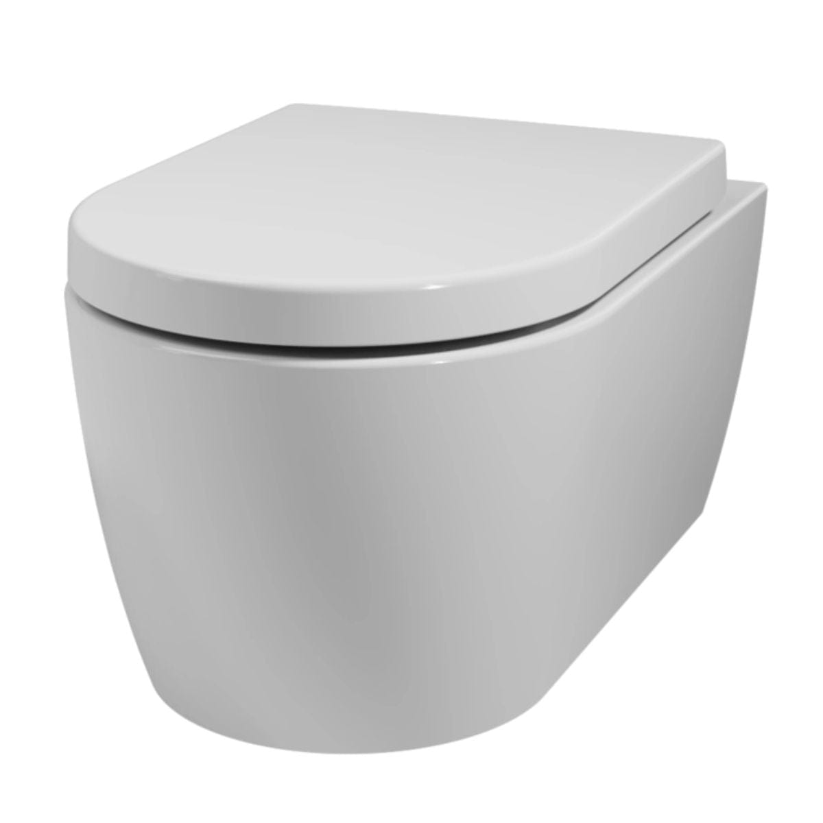 VikingBad Aida Standard Toalettsete hvit - Soft-close Hvit VikingBad Toalettsete VB-020473-01