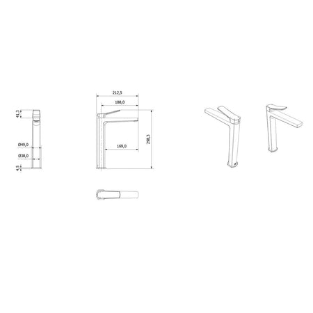 Vikingbad Arla Høy Servantbatteri