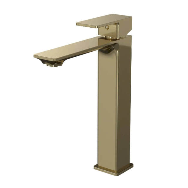 VikingBad Ask Høy Servantbatteri H280mm Børstet messing VikingBad Servantbatteri VB-005870-07