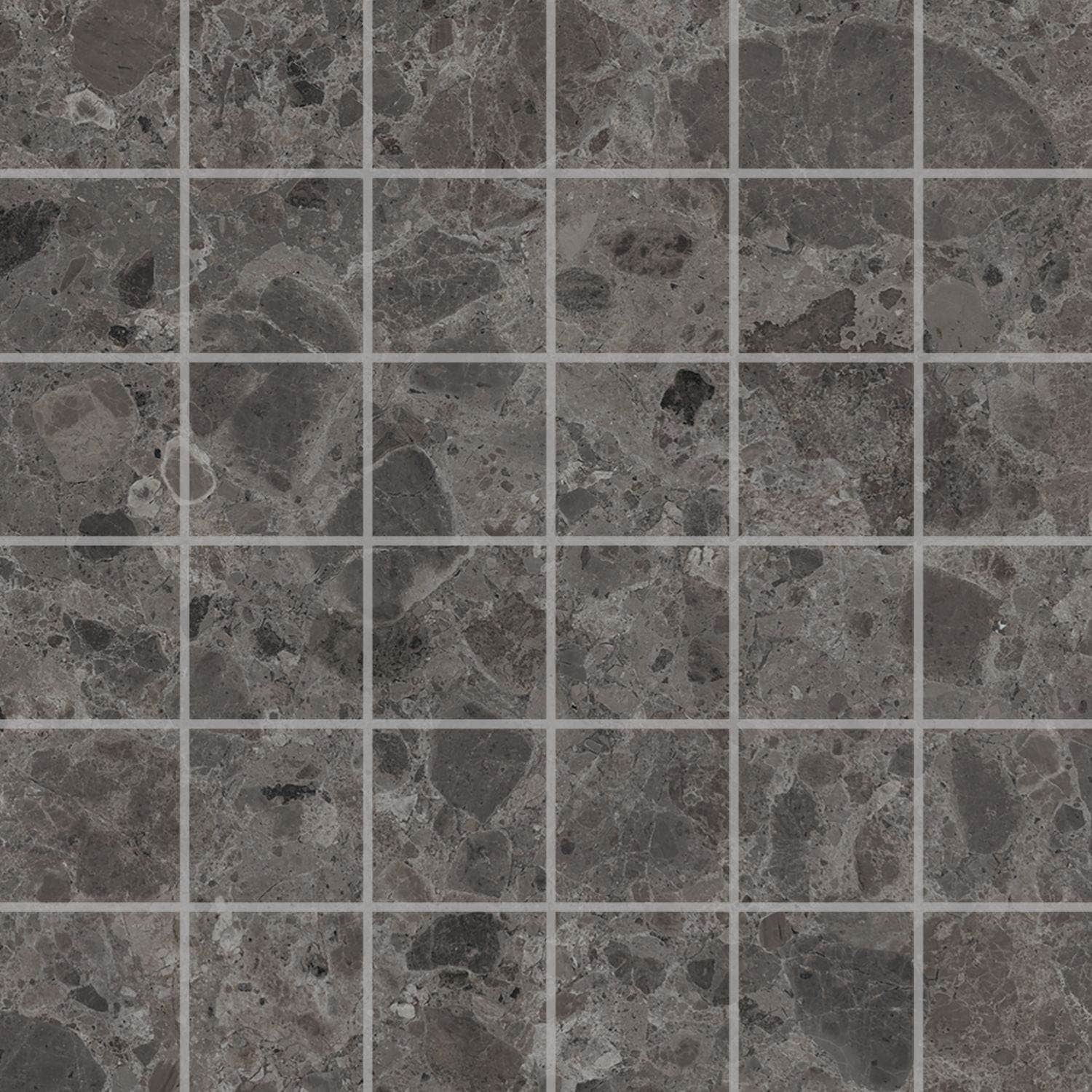 Vikingbad Atmosphere Mosaikkflis 5x5cm / Dyp grå VikingBad VB-117440