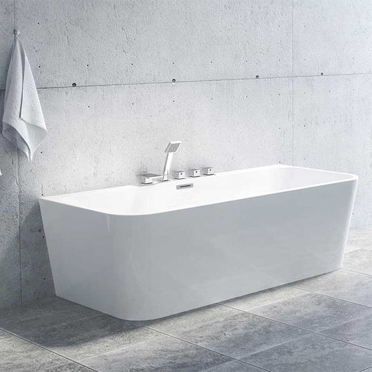 Vikingbad Badekar Dybe Rett 160-180 back to wall