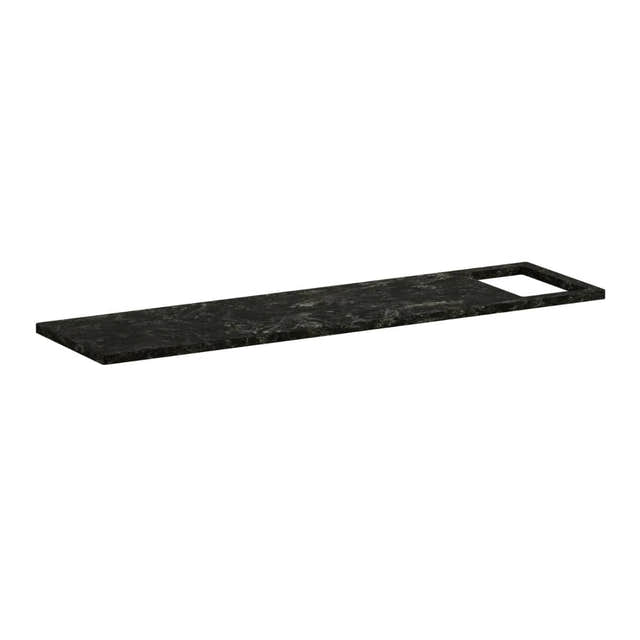 Vikingbad Badekarsbro Solid surface Mørk grå stein VikingBad Badekarbro VB-026316-03
